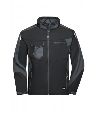 Unisex Workwear Softshell Jacket - STRONG - Black/carbon 8308
