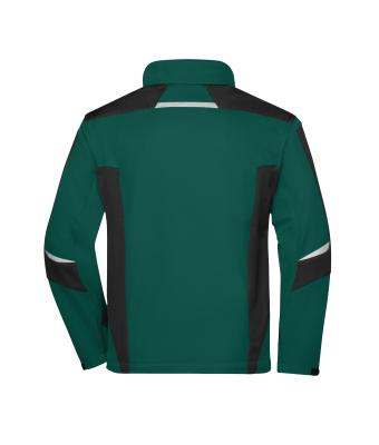 Unisex Workwear Softshell Jacket - STRONG - Dark-green/black 8308