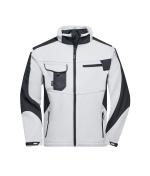 Unisex Workwear Softshell Jacket - STRONG - White/carbon 8308