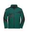 Unisex Workwear Softshell Jacket - STRONG - Dark-green/black 8308