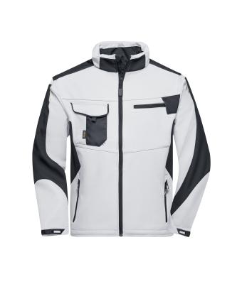 Unisex Workwear Softshell Jacket - STRONG - White/carbon 8308