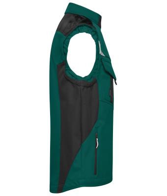 Unisex Workwear Softshell Vest - STRONG - Dark-green/black 8309