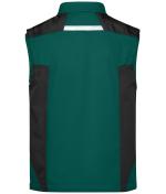 Unisex Workwear Softshell Vest - STRONG - Dark-green/black 8309