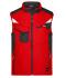 Unisex Workwear Softshell Vest - STRONG - Red/black 8309