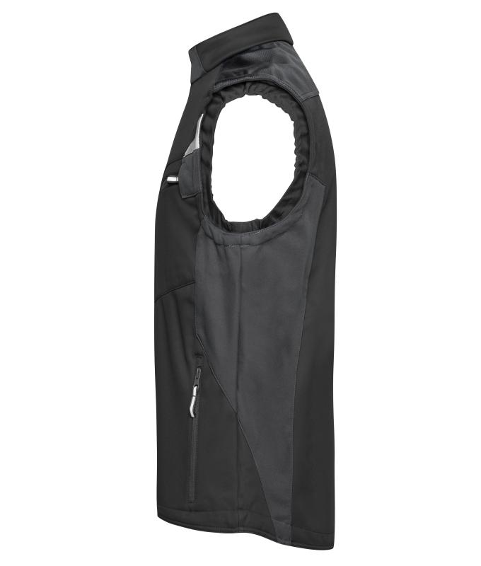 Unisex Workwear Softshell Vest - STRONG - Black/black 8309