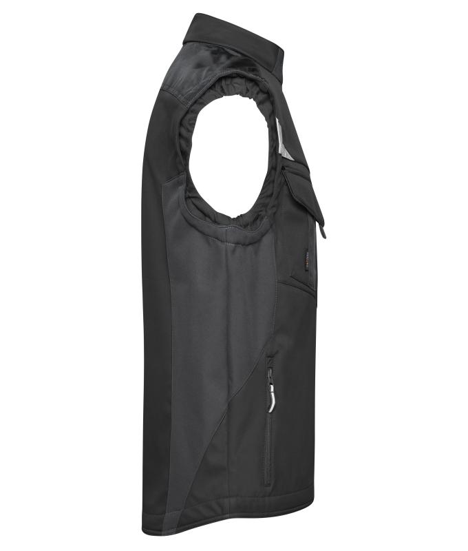 Unisex Workwear Softshell Vest - STRONG - Black/black 8309
