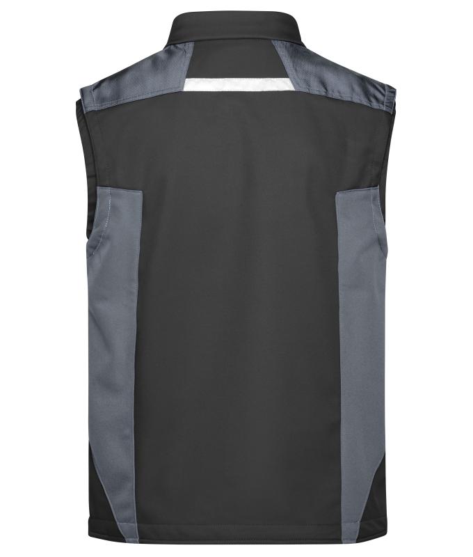 Unisex Workwear Softshell Vest - STRONG - Black/carbon 8309