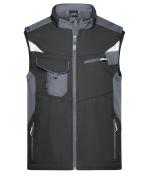 Unisex Workwear Softshell Vest - STRONG - Black/carbon 8309