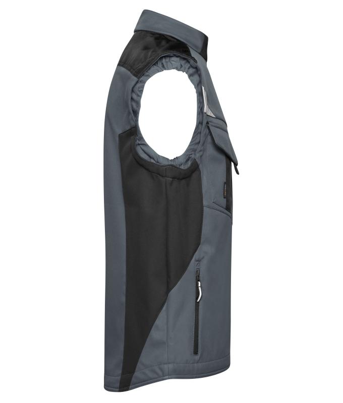 Unisex Workwear Softshell Vest - STRONG - Carbon/black 8309