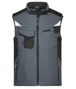 Unisex Workwear Softshell Vest - STRONG - Carbon/black 8309