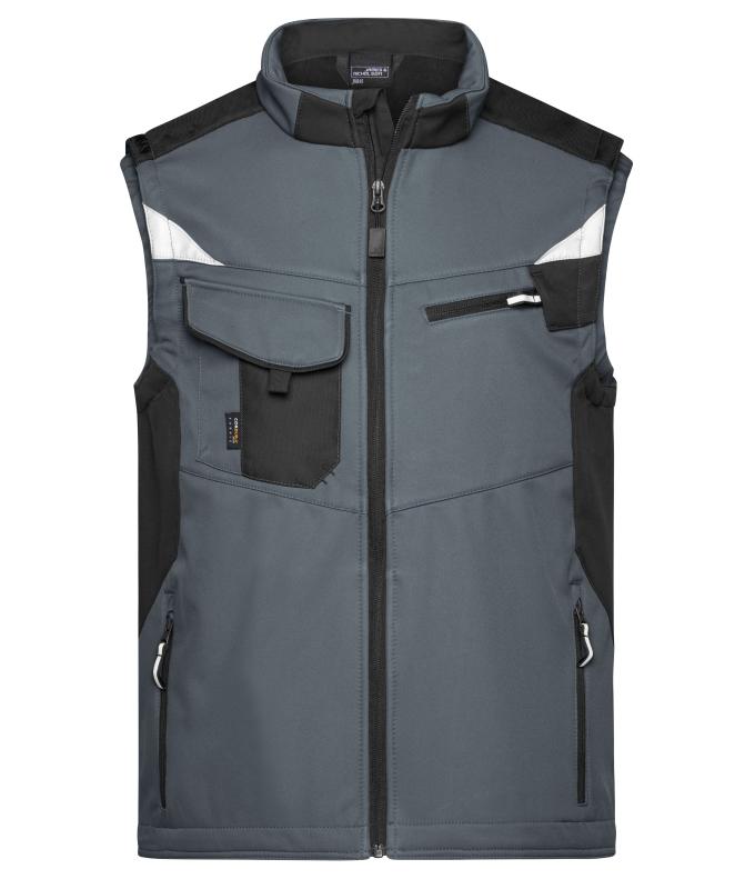 Unisex Workwear Softshell Vest - STRONG - Carbon/black 8309