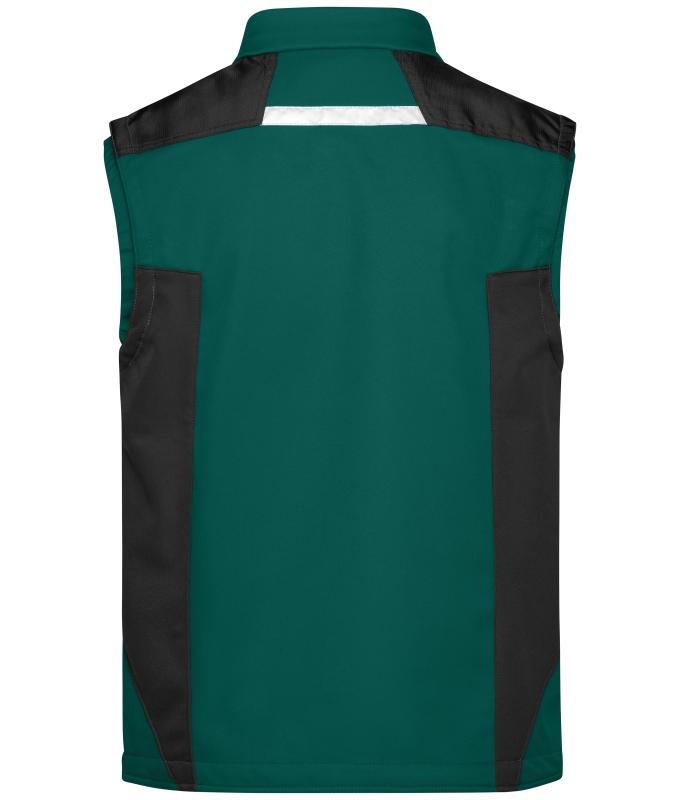 Unisex Workwear Softshell Vest - STRONG - Dark-green/black 8309
