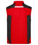 Unisex Workwear Softshell Vest - STRONG - Red/black 8309
