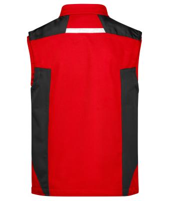Unisex Workwear Softshell Vest - STRONG - Red/black 8309