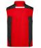 Unisex Workwear Softshell Vest - STRONG - Red/black 8309