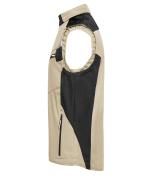 Unisex Workwear Softshell Vest - STRONG - Stone/black 8309