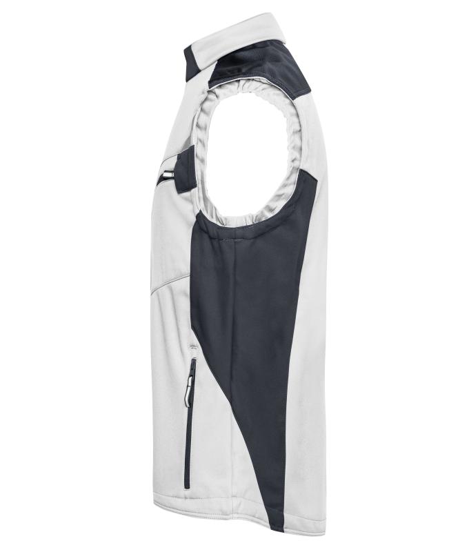 Unisex Workwear Softshell Vest - STRONG - White/carbon 8309