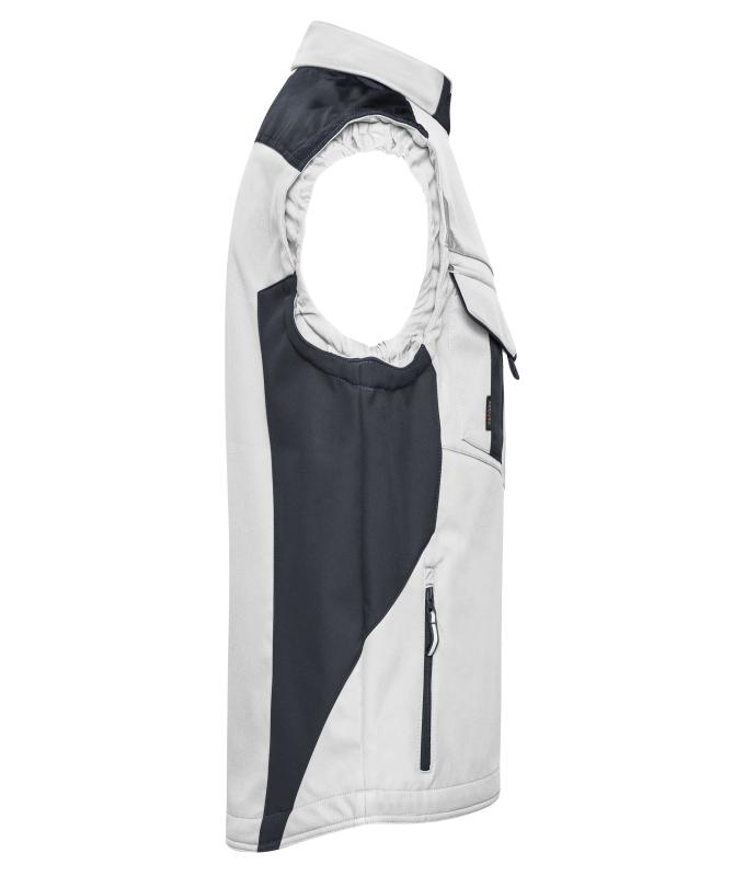 Unisex Workwear Softshell Vest - STRONG - White/carbon 8309