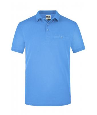 Herren Men´s Workwear Polo Pocket Aqua 8402