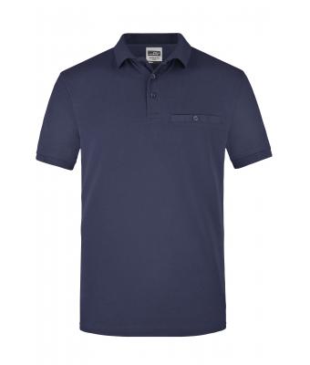 Men Men's Workwear Polo Pocket Navy 8402