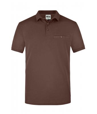 Men Men's Workwear Polo Pocket Brown 8402