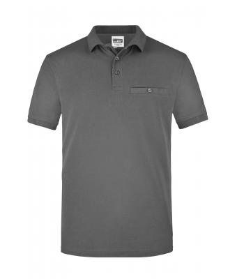 Men Men's Workwear Polo Pocket Dark-grey 8402