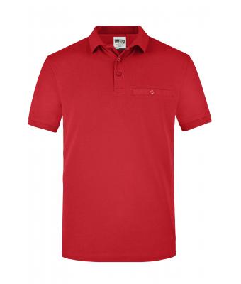 Herren Men´s Workwear Polo Pocket Red 8402