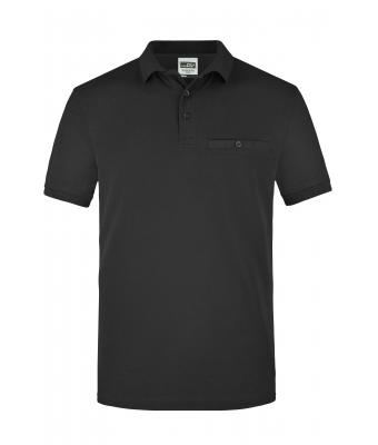 Herren Men´s Workwear Polo Pocket Black 8402