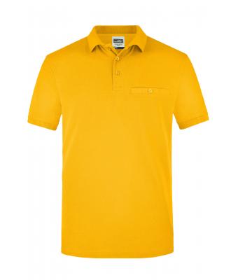 Men Men's Workwear Polo Pocket Gold-yellow 8402