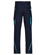 Unisex Workwear Pants  - COLOR - Navy/turquoise 8524
