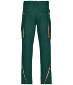Unisex Workwear Pants  - COLOR - Dark-green/orange 8524