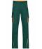 Unisex Workwear Pants  - COLOR - Dark-green/orange 8524