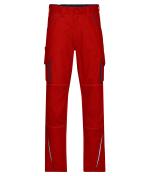 Unisex Workwear Pants  - COLOR - Red/navy 8524