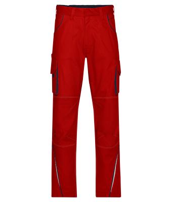 Unisex Workwear Pants  - COLOR - Red/navy 8524