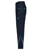Unisex Workwear Pants - COLOR - Navy/turquoise 8524