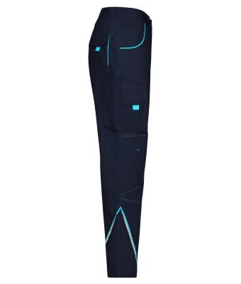Unisex Workwear Pants - COLOR - Navy/turquoise 8524