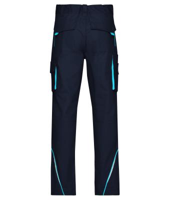 Unisex Workwear Pants - COLOR - Navy/turquoise 8524