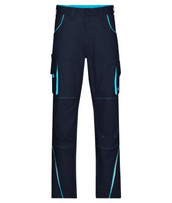 Unisex Workwear Pants - COLOR - Navy/turquoise 8524