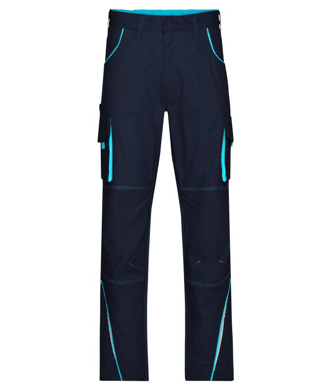Unisex Workwear Pants - COLOR - Navy/turquoise 8524