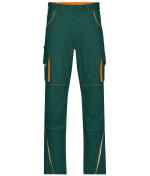Unisex Workwear Pants - COLOR - Dark-green/orange 8524