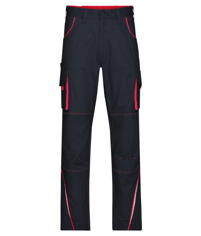 Unisex Workwear Pants - COLOR - Carbon/red 8524