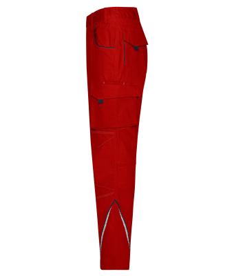 Unisex Workwear Pants - COLOR - Red/navy 8524