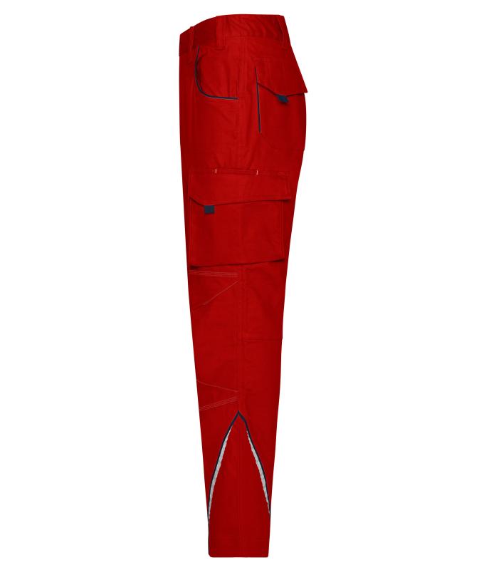 Unisex Workwear Pants - COLOR - Red/navy 8524