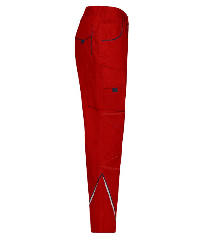 Unisex Workwear Pants - COLOR - Red/navy 8524
