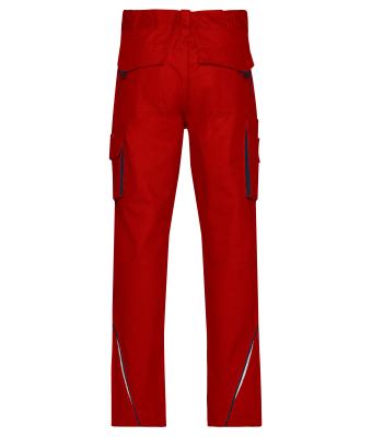 Unisex Workwear Pants - COLOR - Red/navy 8524