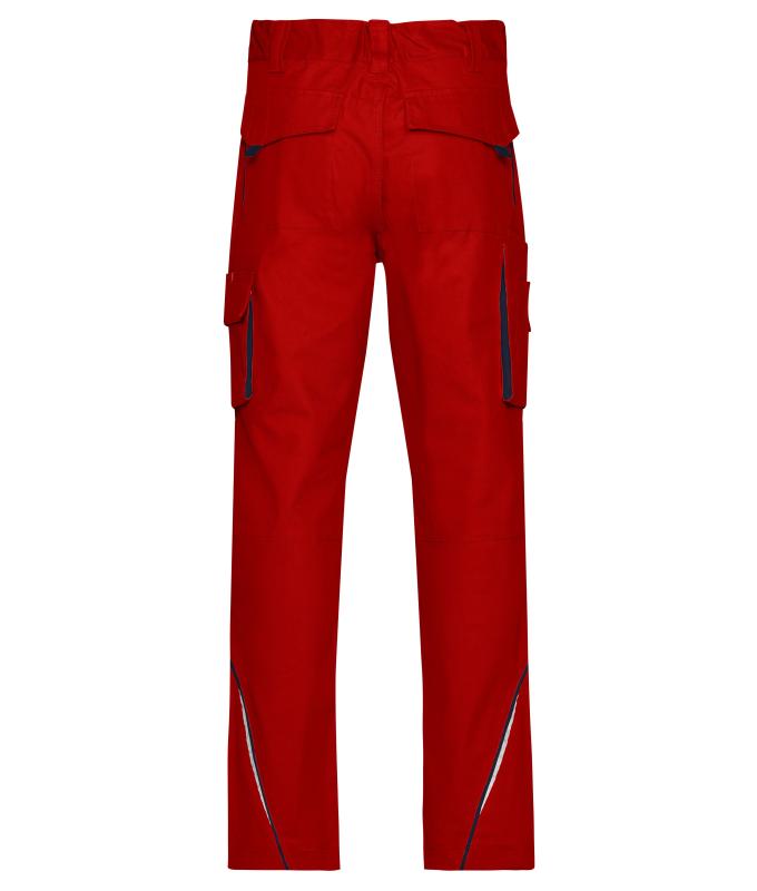 Unisex Workwear Pants - COLOR - Red/navy 8524