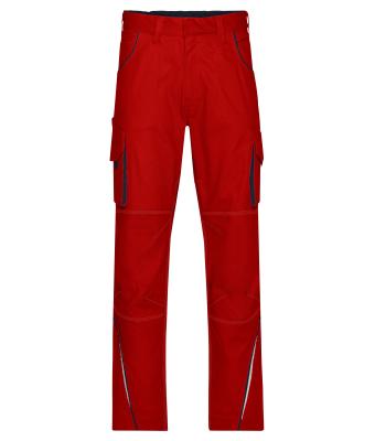 Unisex Workwear Pants - COLOR - Red/navy 8524