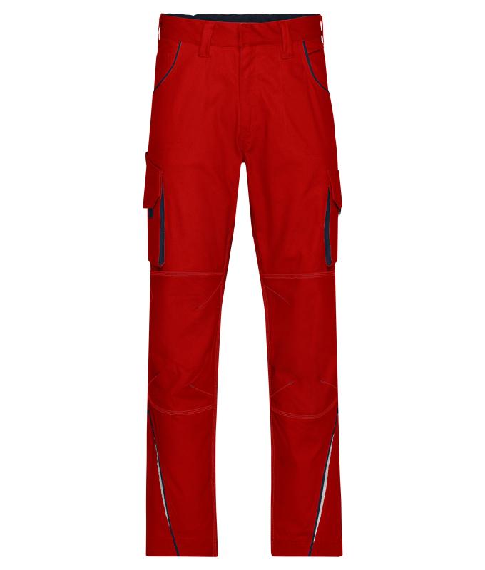Unisex Workwear Pants - COLOR - Red/navy 8524