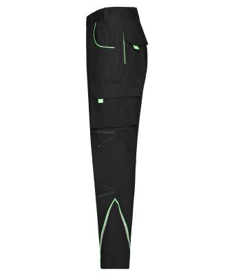 Unisex Workwear Pants - COLOR - Black/lime-green 8524
