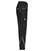 Unisex Workwear Pants - COLOR - Black/lime-green 8524